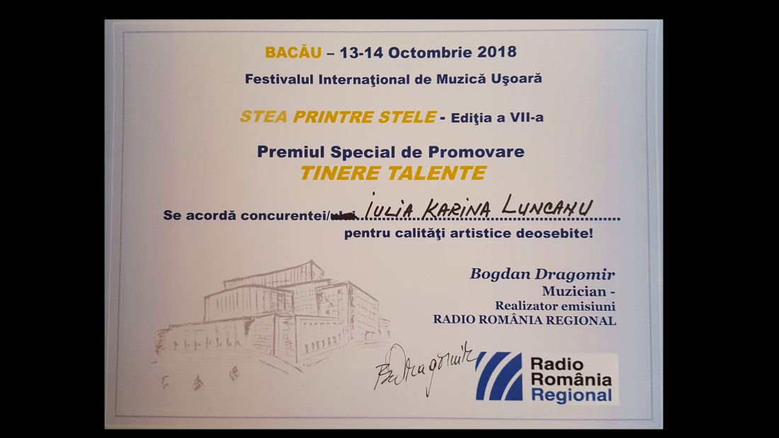 20181013_162922 Diploma Tinere Talente Karina Luncanu.1100 (foto Bogdan Dragomir)