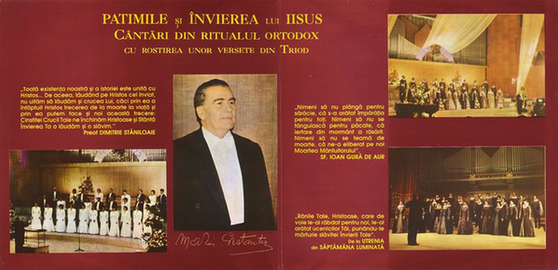 Foto 1.Booklet CD Patimile si invierea lui Iisus - Madrigal.Electrecord (foto si prel.1100 B.Dragomir)