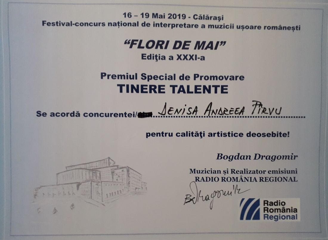 20190519_093646 Diploma Tinere Talente la Festiv. Flori de Mai 2019.1100 (foto by Bogdan Dragomir)
