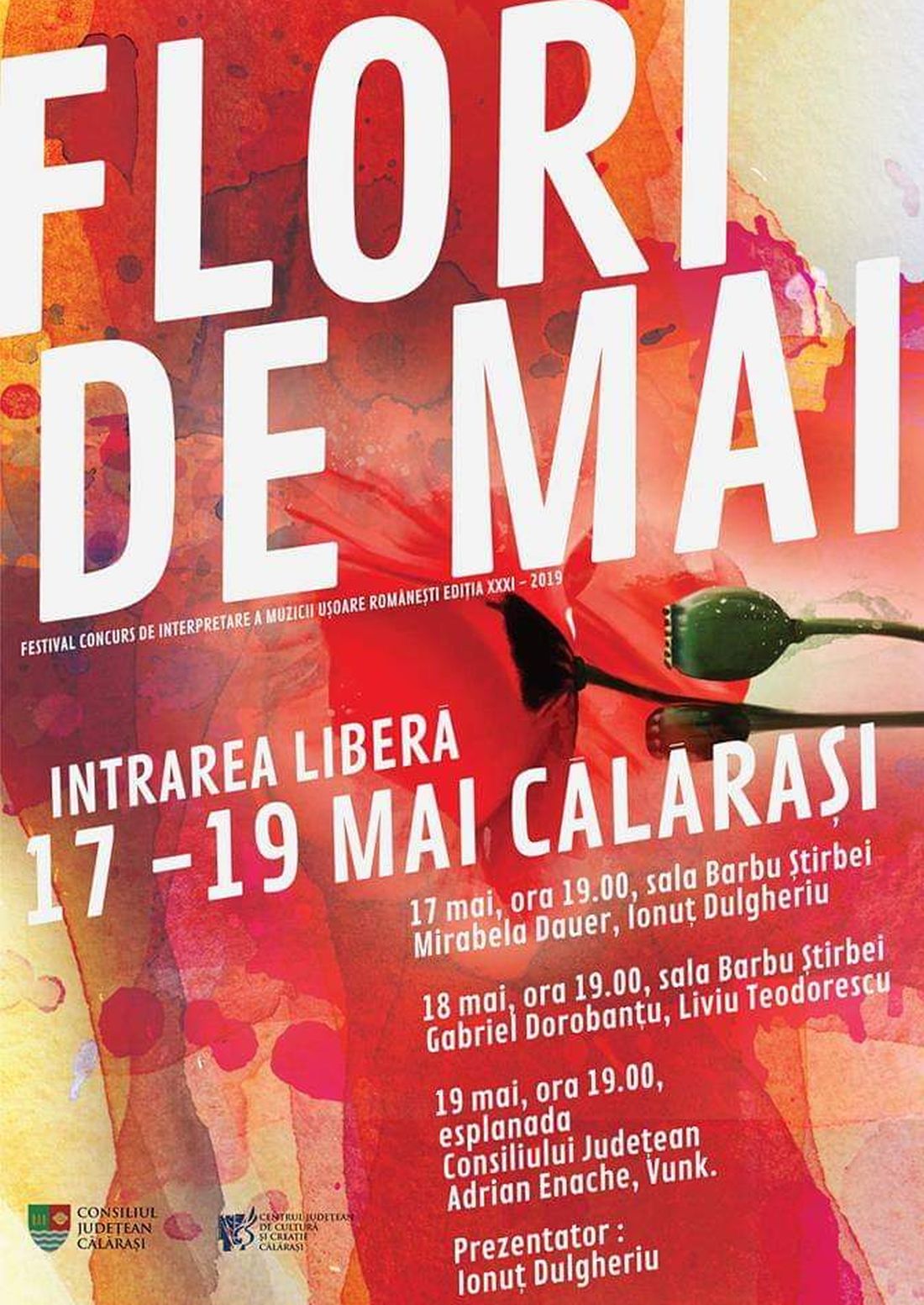 Afis Festival Flori de Mai - Calarasi 2019.1100 (foto credit Centrul de Cultura si Creatie Calarasi)
